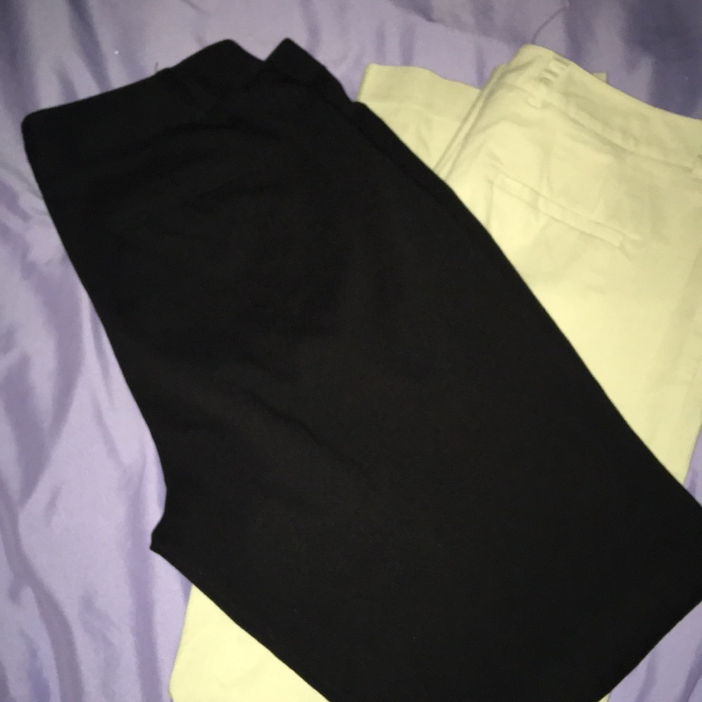 2 pair dress pants (both SIZE 14)